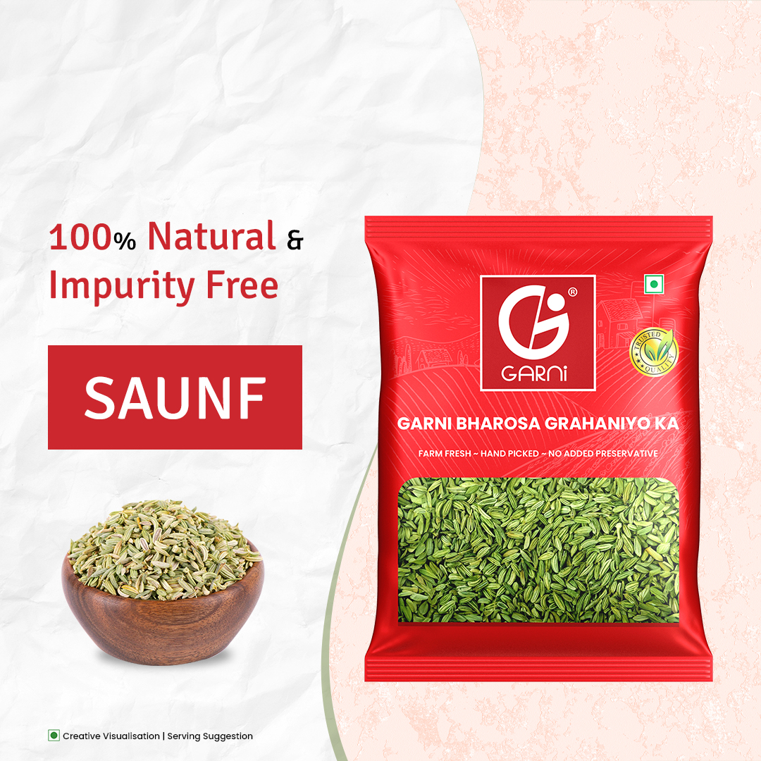 Garni Fennel Seeds (Saunf), 100G