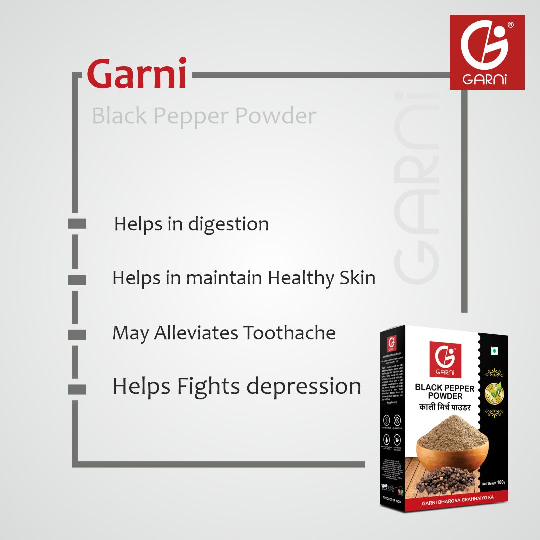 Garni Black Pepper Powder, 100G