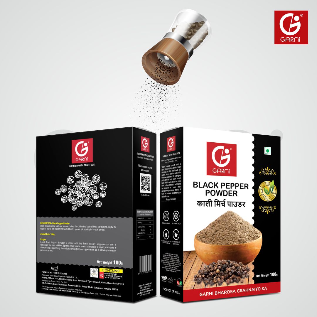 Garni Black Pepper Powder, 100G