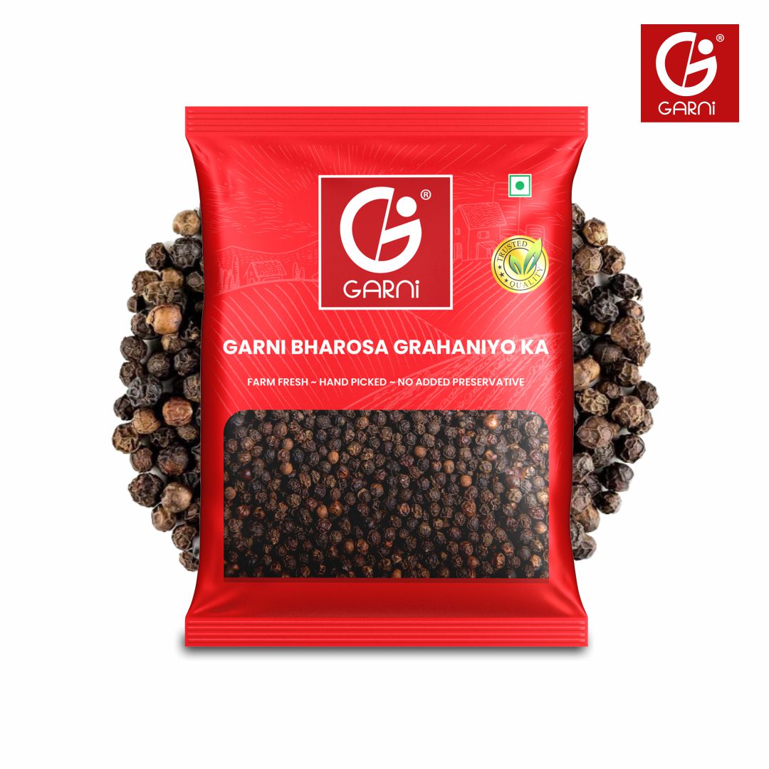 Garni Black Pepper Whole, 100G