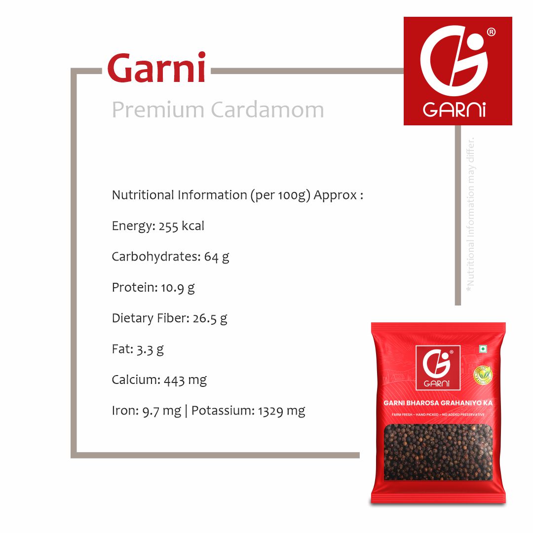 Garni Black Pepper Whole, 100G